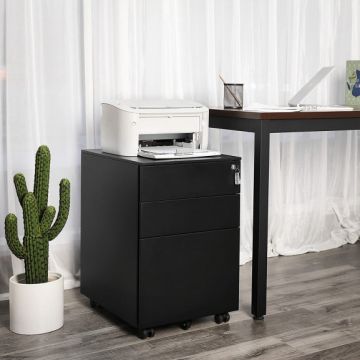 Dulap Depozitare Office Negru, 52 x 60 x 39 cm