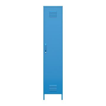 Dulap metalic albastru Novogratz Cache, 38 x 185 cm
