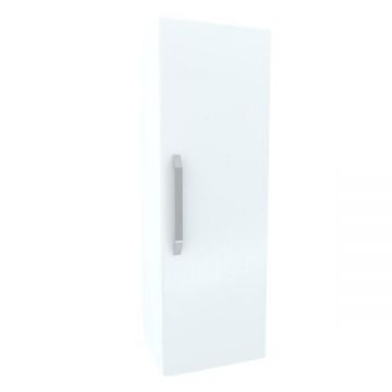 Dulap Suspendat vert. cu 1 usa cu maner MDF Alb lucios