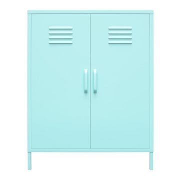 Dulap metalic albastru deschis 80x102 cm Cache - Novogratz