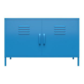 Dulap metalic albastru Novogratz Cache, 100 x 64 cm